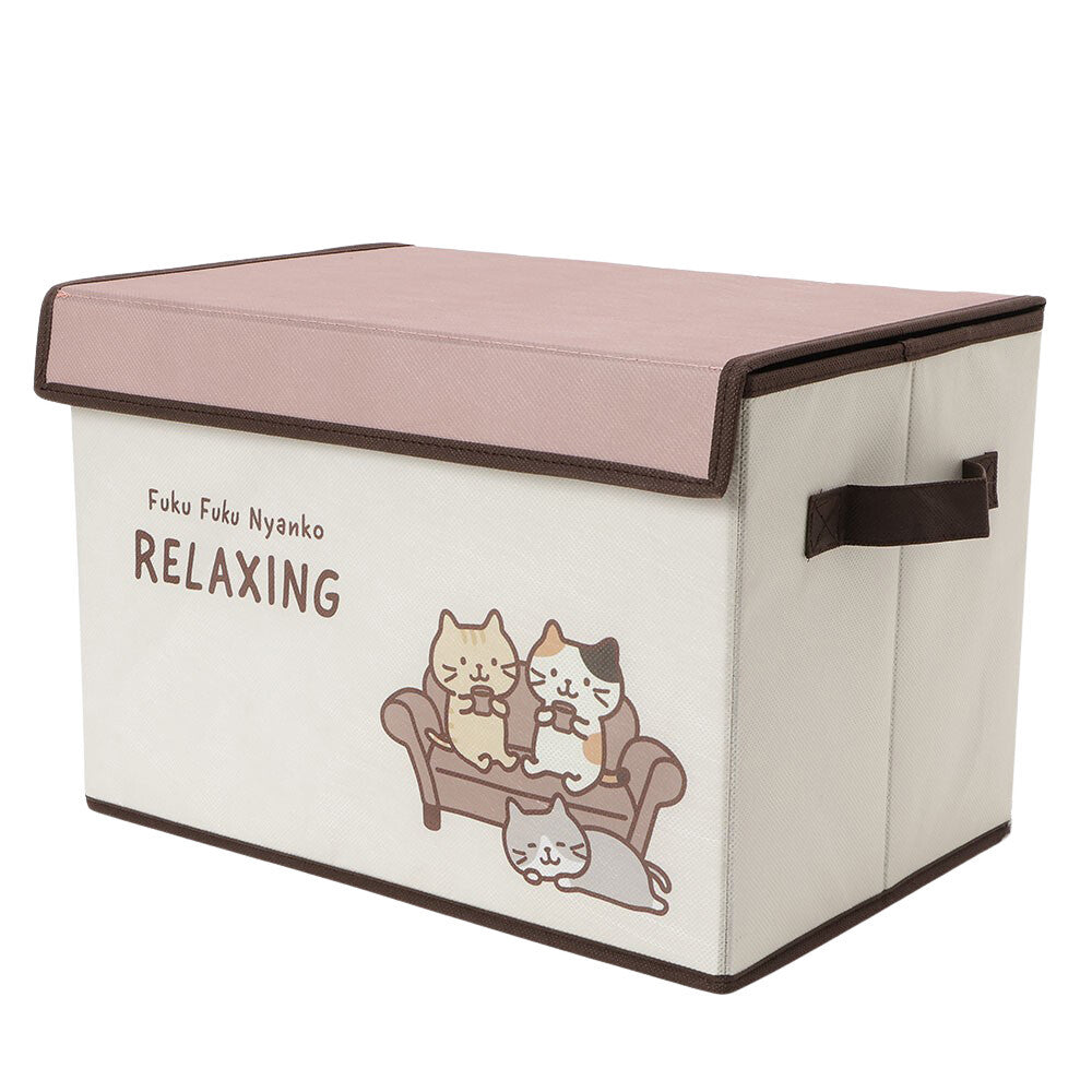 HAPiNS 貓咪 不織布收納盒︱整理盒 衣納收納 布抽 雜貨