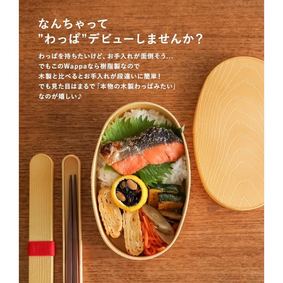 日本製 Wappa 木紋便當盒 | 可微波 弁当箱 木筷 日式便當盒