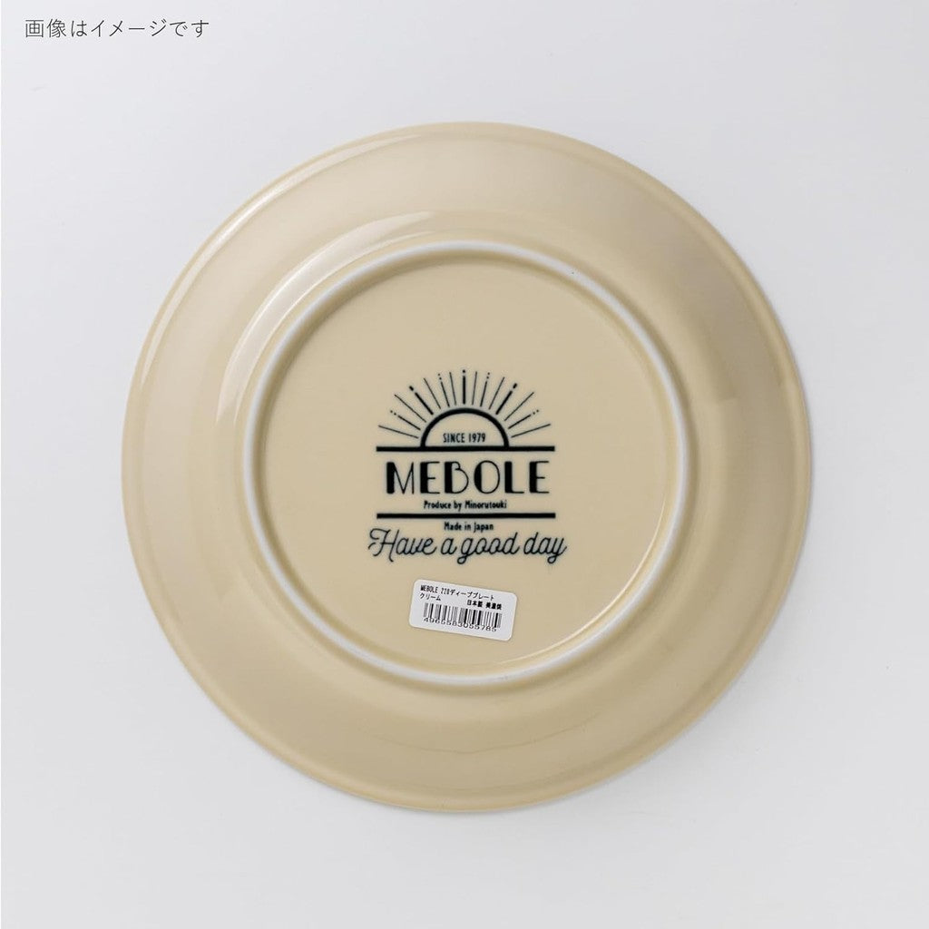 日本製 美濃燒 MEBOLE深盤 -焦糖/灰｜日本美濃燒碗盤料理盤 餐桌擺設