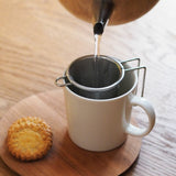 日本製 SALUS 雙層不鏽鋼 深型濾茶網 | 2種尺寸 濾茶器 桌用型