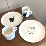 日本製 美濃燒 NEKO慵懶貓 陶瓷餐盤 馬克杯 | 日系質感餐具 下午茶餐具