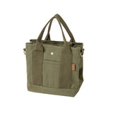 日本 ALTROSE 帆布2WAY托特包 肩背手提包 | 三格 帆布包 肩背包女 手提包 側背包 托特包