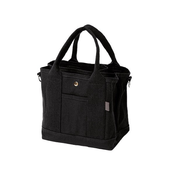 日本 ALTROSE 帆布2WAY托特包 肩背手提包 | 三格 帆布包 肩背包女 手提包 側背包 托特包