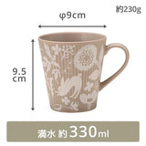 日系質感 美濃燒 輕量化 陶瓷馬克杯 330ml｜陶瓷杯 水杯 咖啡杯