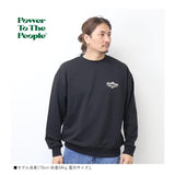 日本代購 POWER TO THE PEOPLE 老虎刺繡 大學t長袖 男女皆宜 日系大學t 男生上衣