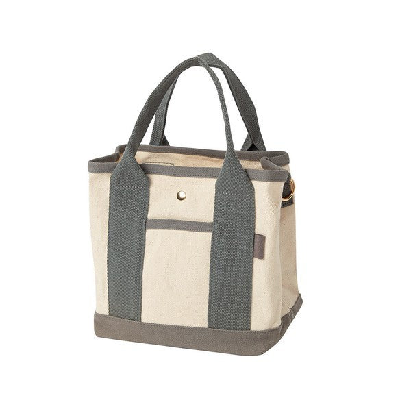 日本 ALTROSE 帆布2WAY托特包 肩背手提包 | 三格 帆布包 肩背包女 手提包 側背包 托特包