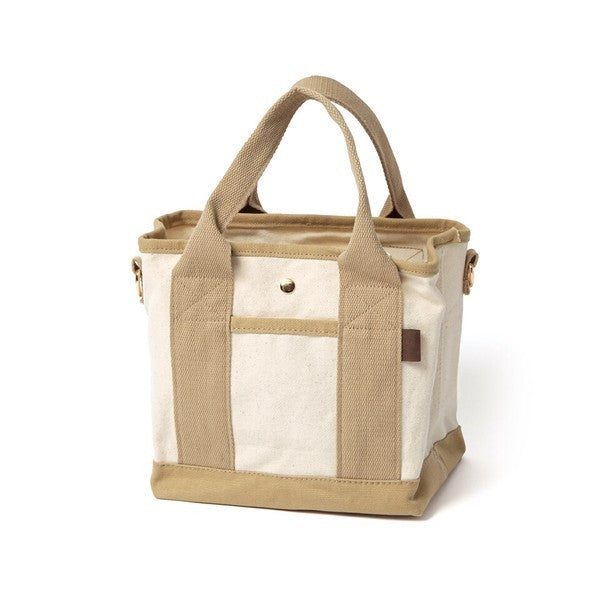 日本 ALTROSE 帆布2WAY托特包 肩背手提包 | 三格 帆布包 肩背包女 手提包 側背包 托特包