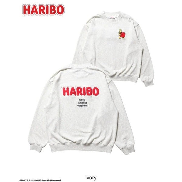 日本代購 愛心熊 刺繡大學T HARIBO 情侶大學t 大學t 情侶裝冬天 日系大學t 衛衣女 衛衣男