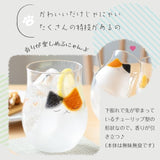 日本製 ADERIA 石塚硝子 手工貼花工藝貓咪玻璃杯 340ml｜水杯 飲料杯