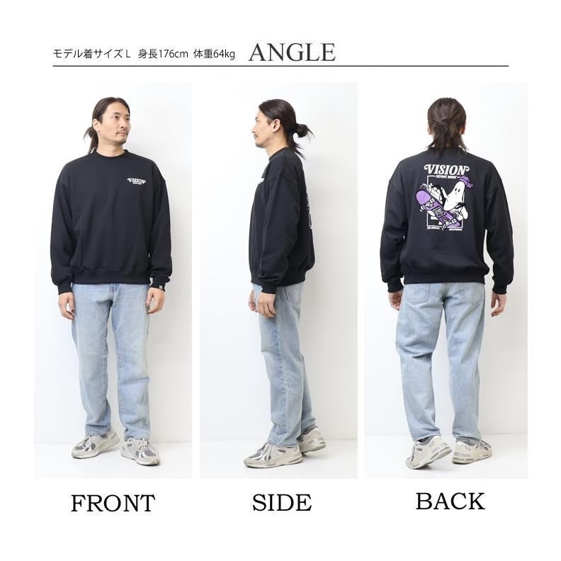 日本代購 VISION STREET WEAR 幽靈滑板衛衣 大學t 美式大學t 大學t長袖 日系大學t
