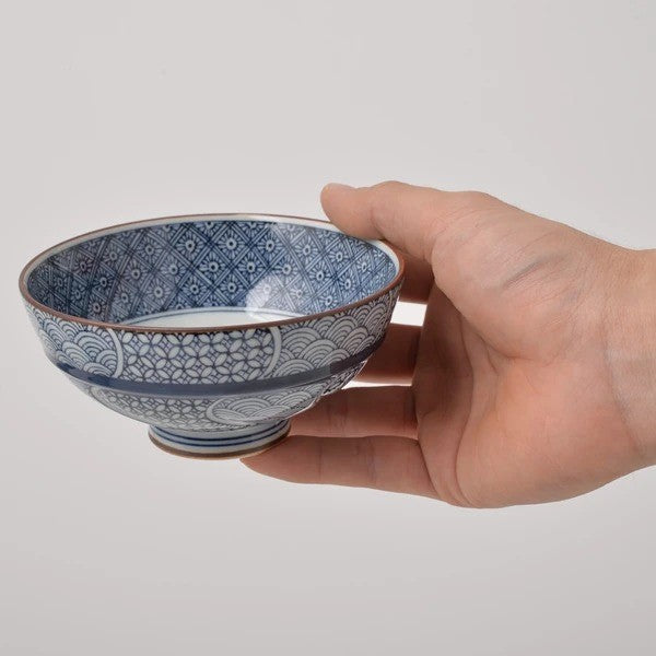 日本製 波佐見燒 地紋織 陶瓷 飯碗 12cm | 湯碗 餐碗 陶瓷碗