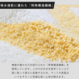 日本製 OKA 乾度良好吸水速乾地墊 抗菌防臭加工 40×55cm｜浴室地墊 玄關地墊 腳踏墊