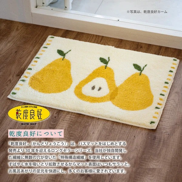 日本製 OKA 乾度良好吸水速乾地墊 抗菌防臭加工 40×55cm｜浴室地墊 玄關地墊 腳踏墊