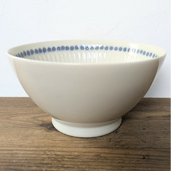 日本製 美濃燒 浮雕十草拉麵碗 | 湯碗 陶瓷拉麵碗 寬口碗 丼飯碗 泡麵碗