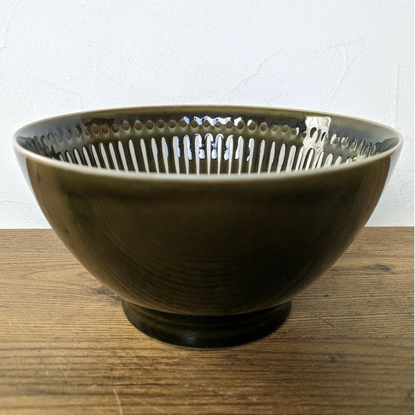 日本製 美濃燒 浮雕十草拉麵碗 | 湯碗 陶瓷拉麵碗 寬口碗 丼飯碗 泡麵碗