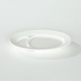 日本製 陶瓷分隔盤 可放醬料 | 餃子盤 分隔餐盤 橢圓分隔盤 生魚片 日式餐盤 醬料盤