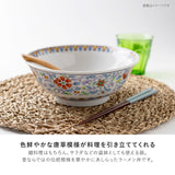 日本製 美濃燒 復古宮廷 唐草花紋拉麵碗 | 中國風 拉麵碗 碗公 湯碗 大碗 大昭和花凛 日本拉麵碗