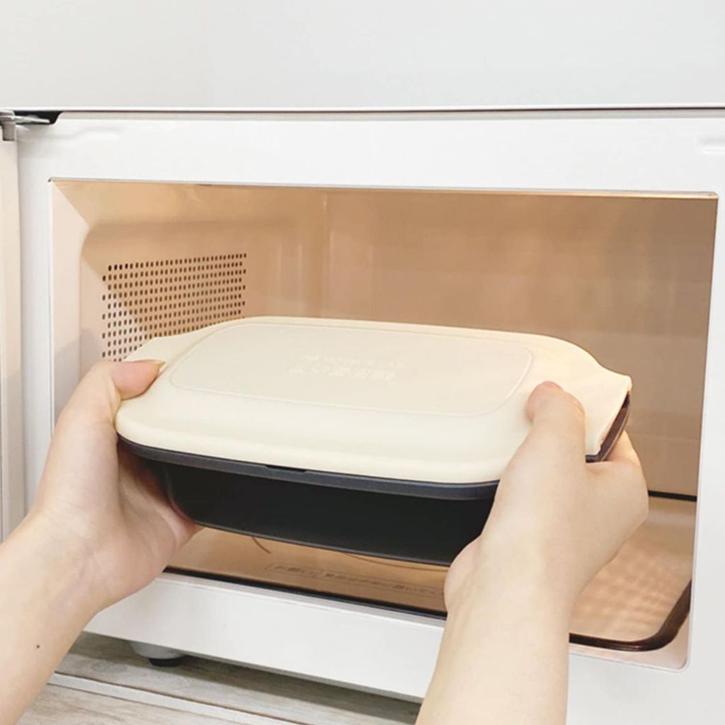 日本代購 3COINS 微波爐調理盒 一台六用 | 微波神器 六合一料理盒 煎魚神器 煎/炒/煮/蒸/燉