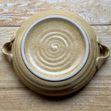 日本製 美濃燒 陶瓷圓形雙耳盤 | 雙耳圓盤 陶瓷盤 圓盤 盤子 雙耳盤 深盤 可堆疊