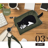 日本 超人氣 貓咪刺繡錢包/收納袋 | 手機包 零錢包 萬用包 拉鍊包 化妝包 小物收納包 分隔包