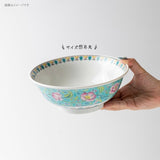 日本製 美濃燒 復古宮廷 唐草花紋拉麵碗 | 中國風 拉麵碗 碗公 湯碗 大碗 大昭和花凛 日本拉麵碗