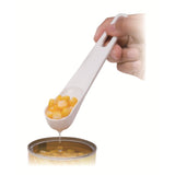 日本製 小久保 玉米罐頭漏勺湯匙 | 漏勺 挖勺 罐頭湯匙 濾勺 附叉子 撈勺 刮勺 罐頭勺 塑膠湯匙