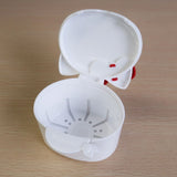 日本製 Hello Kitty 假牙/隱適美/維持器浸泡清潔盒 | 透明牙套 牙套盒 牙齒收納盒