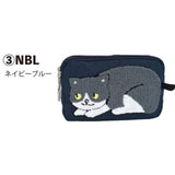 日本 超人氣 貓咪刺繡錢包/收納袋 | 手機包 零錢包 萬用包 拉鍊包 化妝包 小物收納包 分隔包