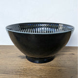 日本製 美濃燒 浮雕十草拉麵碗 | 湯碗 陶瓷拉麵碗 寬口碗 丼飯碗 泡麵碗