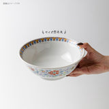 日本製 美濃燒 復古宮廷 唐草花紋拉麵碗 | 中國風 拉麵碗 碗公 湯碗 大碗 大昭和花凛 日本拉麵碗