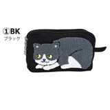 日本 超人氣 貓咪刺繡錢包/收納袋 | 手機包 零錢包 萬用包 拉鍊包 化妝包 小物收納包 分隔包