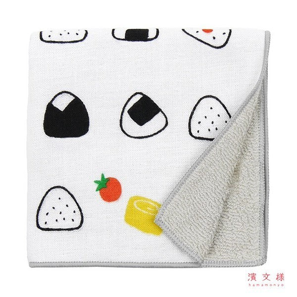 日本製 濱文樣 棉紗手帕巾 25cm 20cm 日本毛巾 吸水毛巾 日本手帕 手帕巾 幼兒園手帕 小毛巾