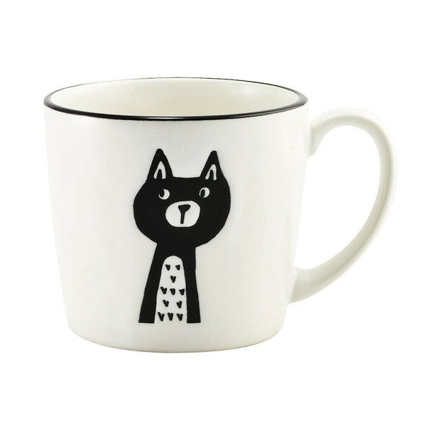 日本製 美濃燒 啞光貓咪馬克杯 310cc | 霧面馬克杯 咖啡杯 水杯 茶杯 日本製杯子 貓咪杯子