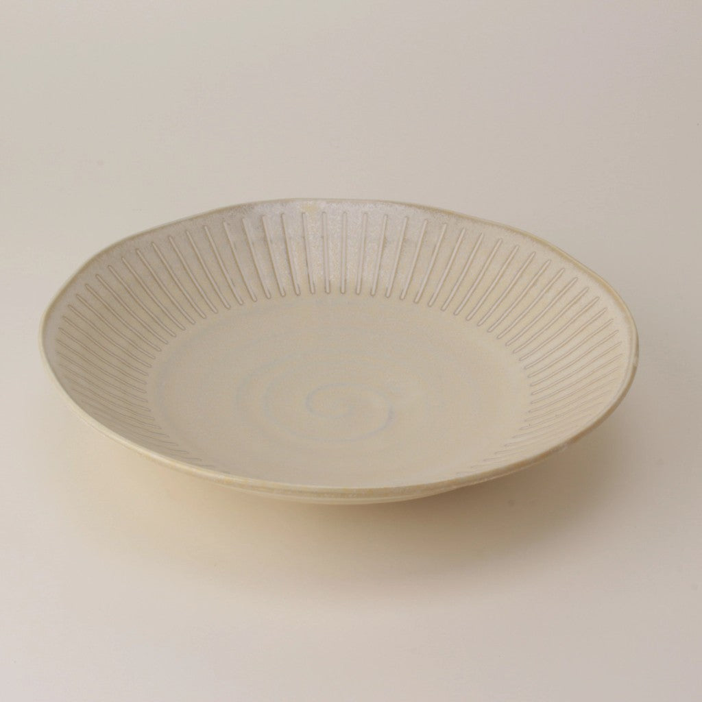 日本製 撥水十草陶瓷餐盤系列 全五種 | 圓盤 深盤 大盤 小碟子 日式盤子 日本製餐盤 十草盤 陶瓷盤