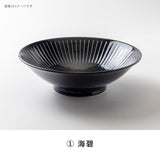 日本製 美濃燒 經典撥水十草陶瓷碗系列 | 十草碗 線條碗 日本製碗 拉麵碗 飯碗 小碟子 多功能碗