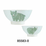 日本製 波佐見燒 可愛陶瓷動物飯碗 | Nordic Animals 北歐風飯碗 輕巧耐用 兒童碗 小碗