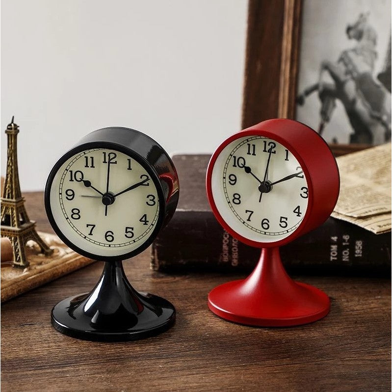 日本 Entrex 復古迷你直立鬧鐘 | 床頭鬧鐘 落地鐘 直立式 桌上型鬧鐘 靜音鬧鐘