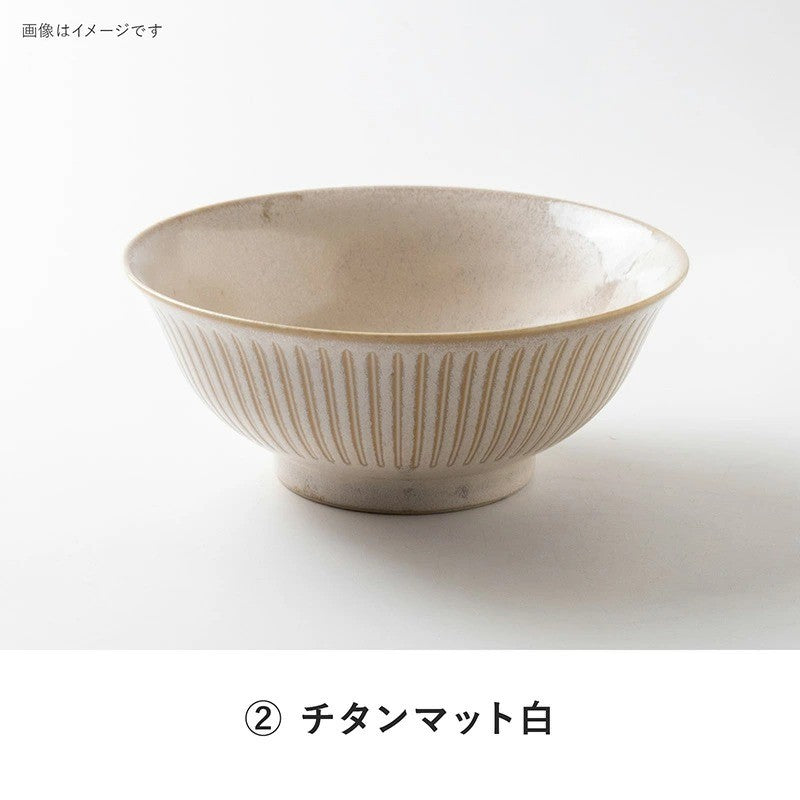 日本製 美濃燒 經典撥水十草陶瓷碗系列 | 十草碗 線條碗 日本製碗 拉麵碗 飯碗 小碟子 多功能碗