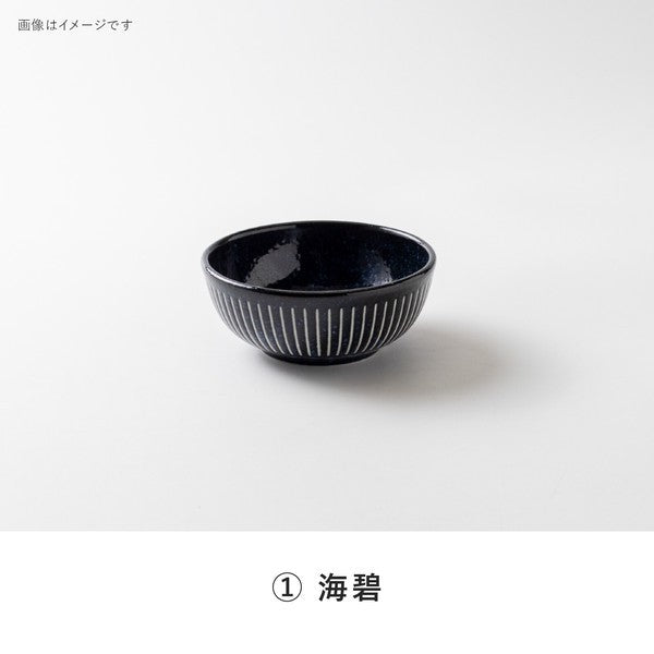 日本製 美濃燒 經典撥水十草陶瓷碗系列 | 十草碗 線條碗 日本製碗 拉麵碗 飯碗 小碟子 多功能碗