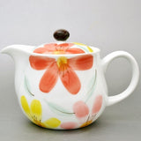 日本製 佐賀 有田燒 手繪花朵茶壺 | 泡茶壺 日本茶壺 花卉茶壺 泡茶 茶具 茶杯 櫻花茶壺 陶瓷茶壺