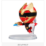 日本 BANDAI 萬代 超級戰隊系列P2 扭蛋 公仔 模型 豪獸狼 action fight