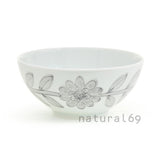 日本製 波佐見燒 北歐雛菊陶瓷碗 | 飯碗 湯碗 寬口碗 深碗 小丼碗 花朵碗 陶瓷飯碗 西山窯
