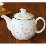日本製 佐賀 有田燒 手繪花朵茶壺 | 泡茶壺 日本茶壺 花卉茶壺 泡茶 茶具 茶杯 櫻花茶壺 陶瓷茶壺