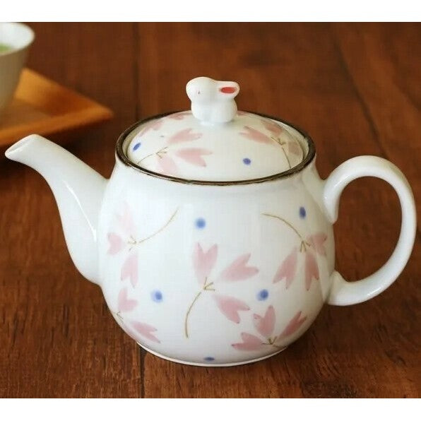 日本製 佐賀 有田燒 手繪花朵茶壺 | 泡茶壺 日本茶壺 花卉茶壺 泡茶 茶具 茶杯 櫻花茶壺 陶瓷茶壺