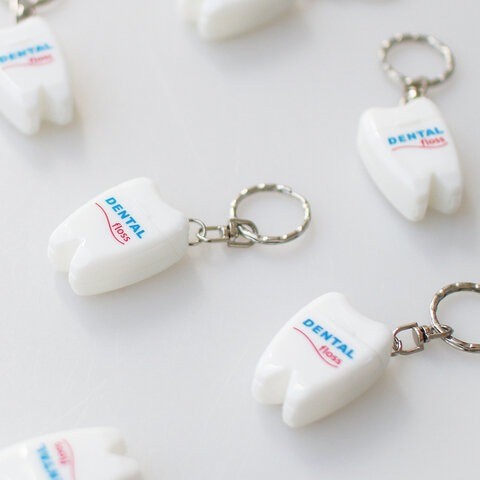 日本 DULTON 攜帶式牙線盒鑰匙圈 | 牙線盒 牙線 牙齒清潔 剔牙 預防蛀牙 隨身攜帶 創意禮物