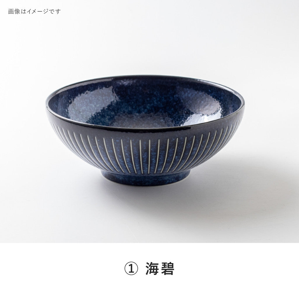 日本製 美濃燒 經典撥水十草陶瓷碗系列 | 十草碗 線條碗 日本製碗 拉麵碗 飯碗 小碟子 多功能碗