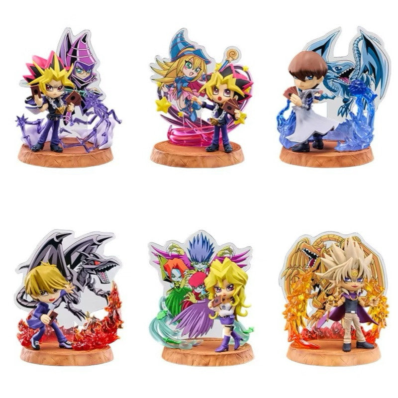 日本 遊戲王 DUELSIT公仔 中盒6入販售 盒玩 決鬥者收藏 黑魔導 青眼白龍