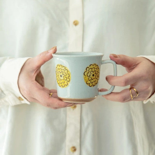 日本製 BISQUE 波佐見燒 花朵陶瓷餐盤/馬克杯/餐墊 | 杯子 點心盤 咖啡杯 盤子 日本製餐盤