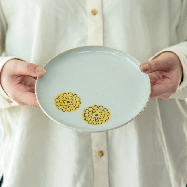 日本製 BISQUE 波佐見燒 花朵陶瓷餐盤/馬克杯/餐墊 | 杯子 點心盤 咖啡杯 盤子 日本製餐盤