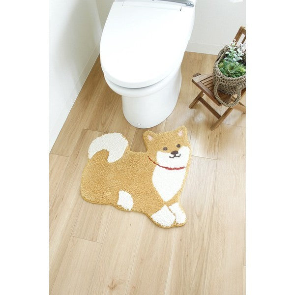 可愛造型 柴犬款 防滑 吸水 造型地墊｜居家 浴室 玄關 床邊 門口